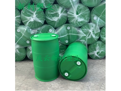 绿色200升塑料桶200L双环桶.